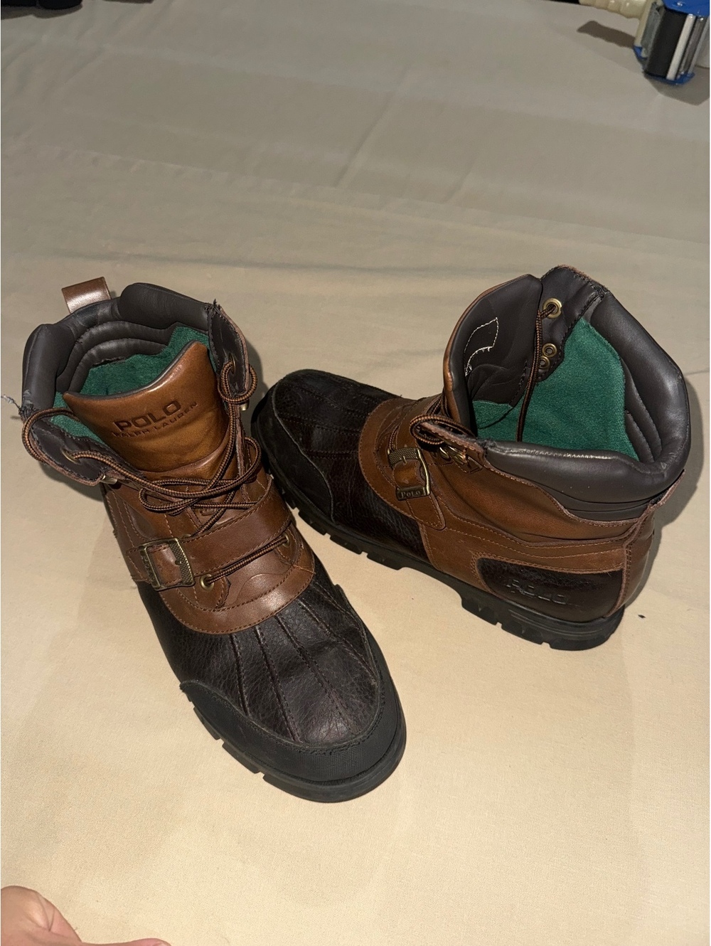 Polo by Ralph Lauren brown duck boots 12D